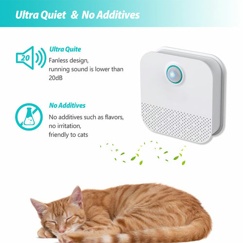 Smart Cat Odor Purifier for Cat Litter Box Deodorizer - Air Cleaner
