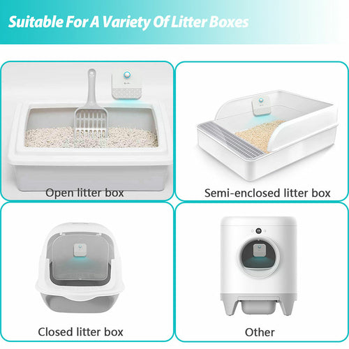 Smart Cat Odor Purifier for Cat Litter Box Deodorizer - Air Cleaner